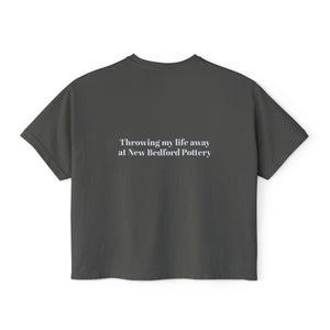 Casual Women&#39;s Boxy Tee - Fun Graphic Shirt for Trendy Wear, Gift for Pottery Lovers, Relaxed Everyday Style, Summer Essential, Comfy
