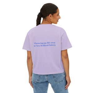Casual Women&#39;s Boxy Tee - Fun Graphic Shirt for Trendy Wear, Gift for Pottery Lovers, Relaxed Everyday Style, Summer Essential, Comfy