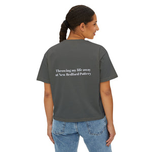 Casual Women&#39;s Boxy Tee - Fun Graphic Shirt for Trendy Wear, Gift for Pottery Lovers, Relaxed Everyday Style, Summer Essential, Comfy