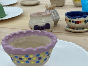 Tuesday, April 23, 6-8PM Adult (16+) Pinch Pot Planter Workshop at Bethany Jay Art: The Home Studio