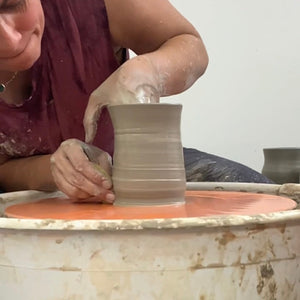 May Adult(16+) Pottery Wheel Throwing Thursdays 4-week course, May 9, 16, 23, and 30 from 6-8:30