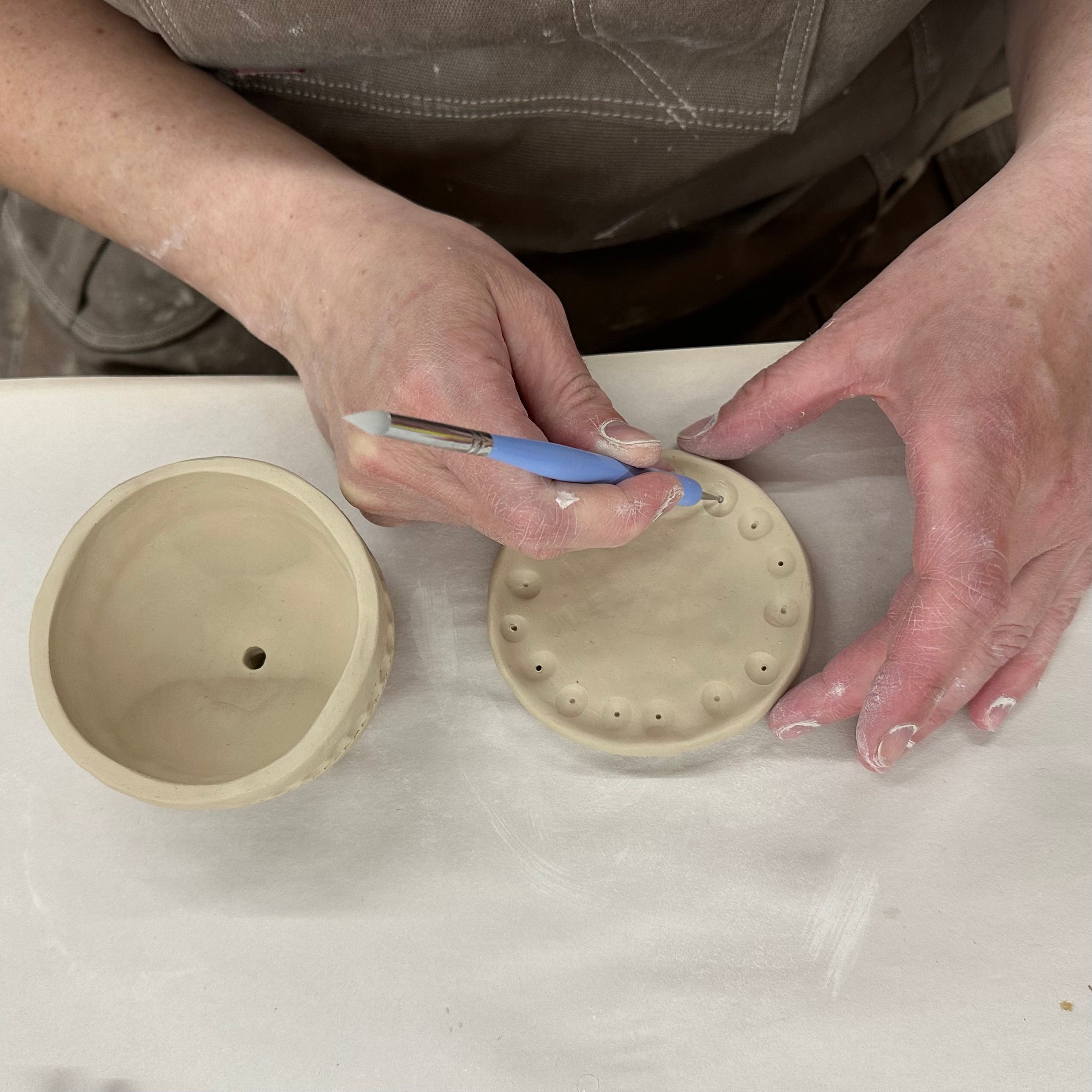 Tuesday, April 23, 6-8PM Adult (16+) Pinch Pot Planter Workshop at Bethany Jay Art: The Home Studio